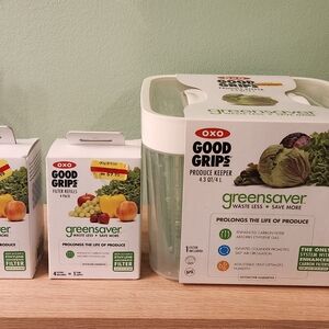 OXO Good Grips Greensaver Produce Keeper Set + 8 Filters